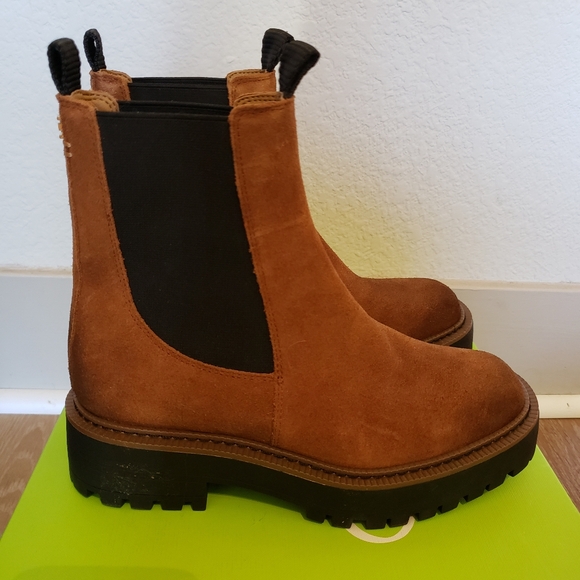 Sam Edelman Laguna bootie in brown leather womens shoes size 5.5 - Picture 5 of 16